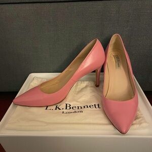 LK Bennett 80MM Court Shoes - Baby Pink - Size 40